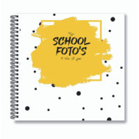 Schoolfoto invulboek 21x21 - Okergeel