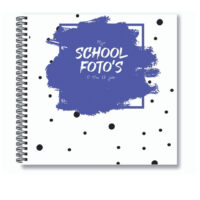 Schoolfoto invulboek 21x21 - Paars