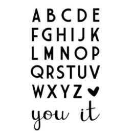 Love It alfabet snijmal / stansvorm – Vaessen Creative