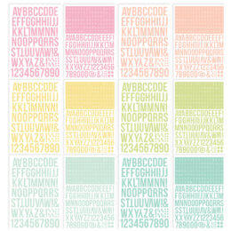 Stickervellen Color Vibes Light – 12 stuks