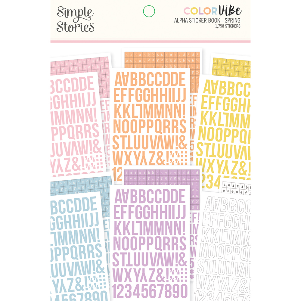 Stickervellen Color Vibes Spring – 12 stuks