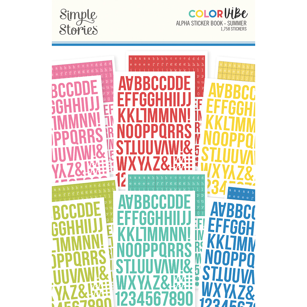 Color Vibe - Alphabet Sticker Book-Summer