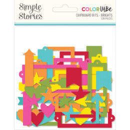 Color Vibe Chipboard Bits & Pieces – Brights