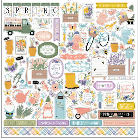Stickervel – It’s Spring Time 30x30cm