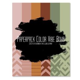 Paper pack ‘Color Vibe Boho’ –  24 Stuks