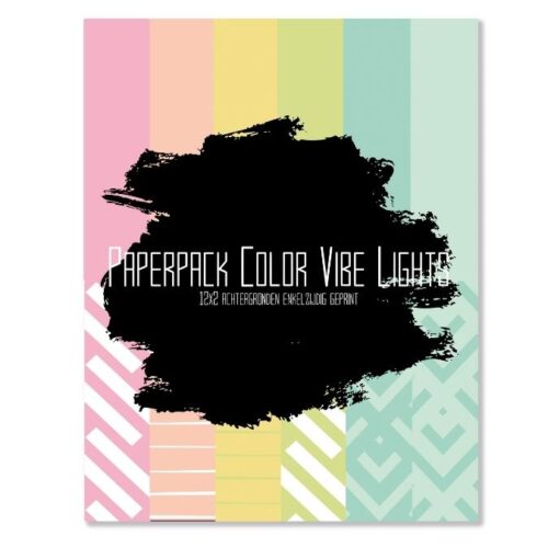 Paper pack 'Color Vibe Lights' -  24 Stuks