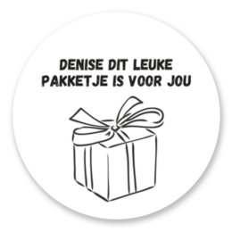 Sticker met naam | Pakketje | 8 stuks