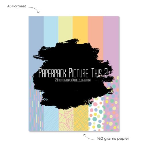 Paper Pack Paperpack Picture This 2 -  12 achtergronden dubbelzijdig geprint