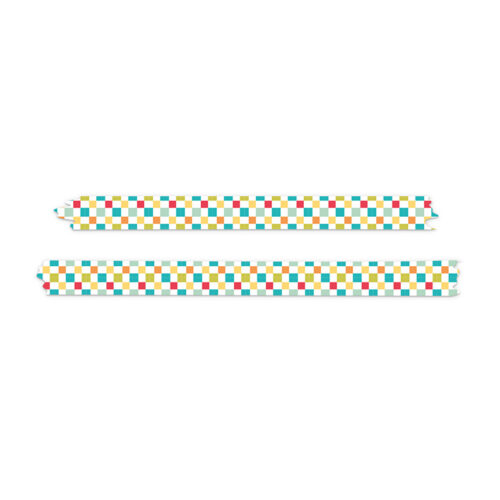 Washi Tape Grid Colorfull Raindbow