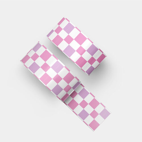 Washi Tape Grid Pink en Purple 15mm