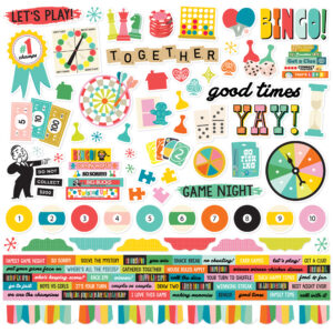Game Night Cardstock Stickers (108 stuks)