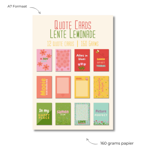 Quote Cards Lente Lemonade