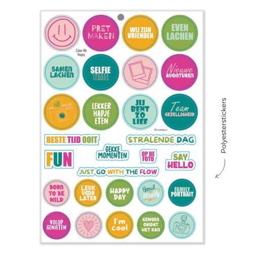 Stickervel Color Me Happy