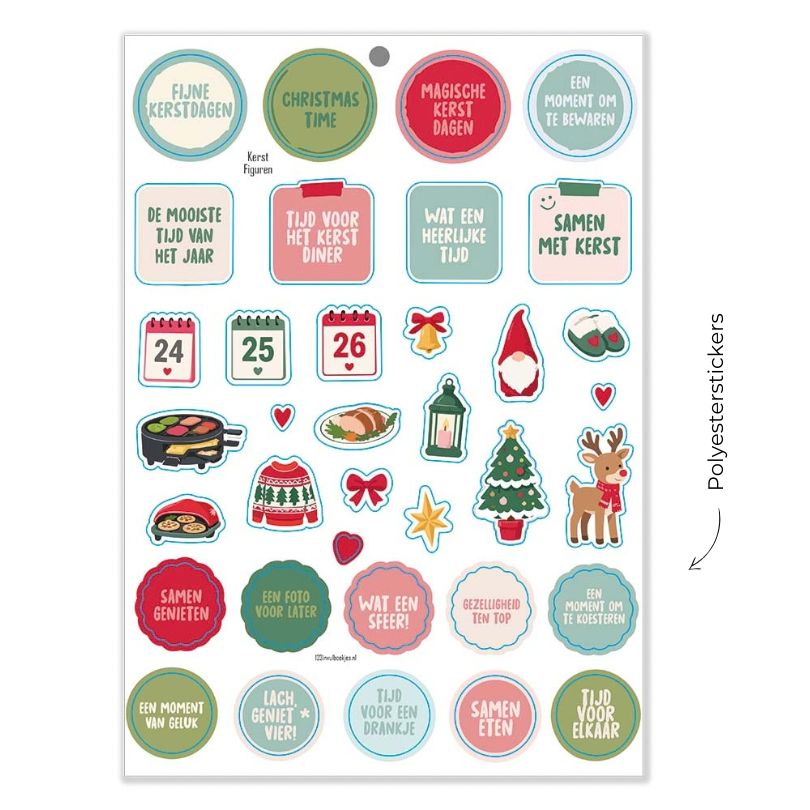 Stickervel Kerst figuren